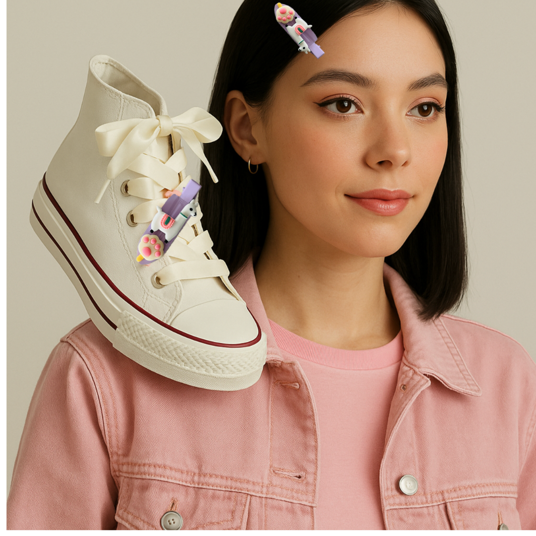 🌸 KawaiiClips - Barrettes lacets & cheveux | Shoeslaces