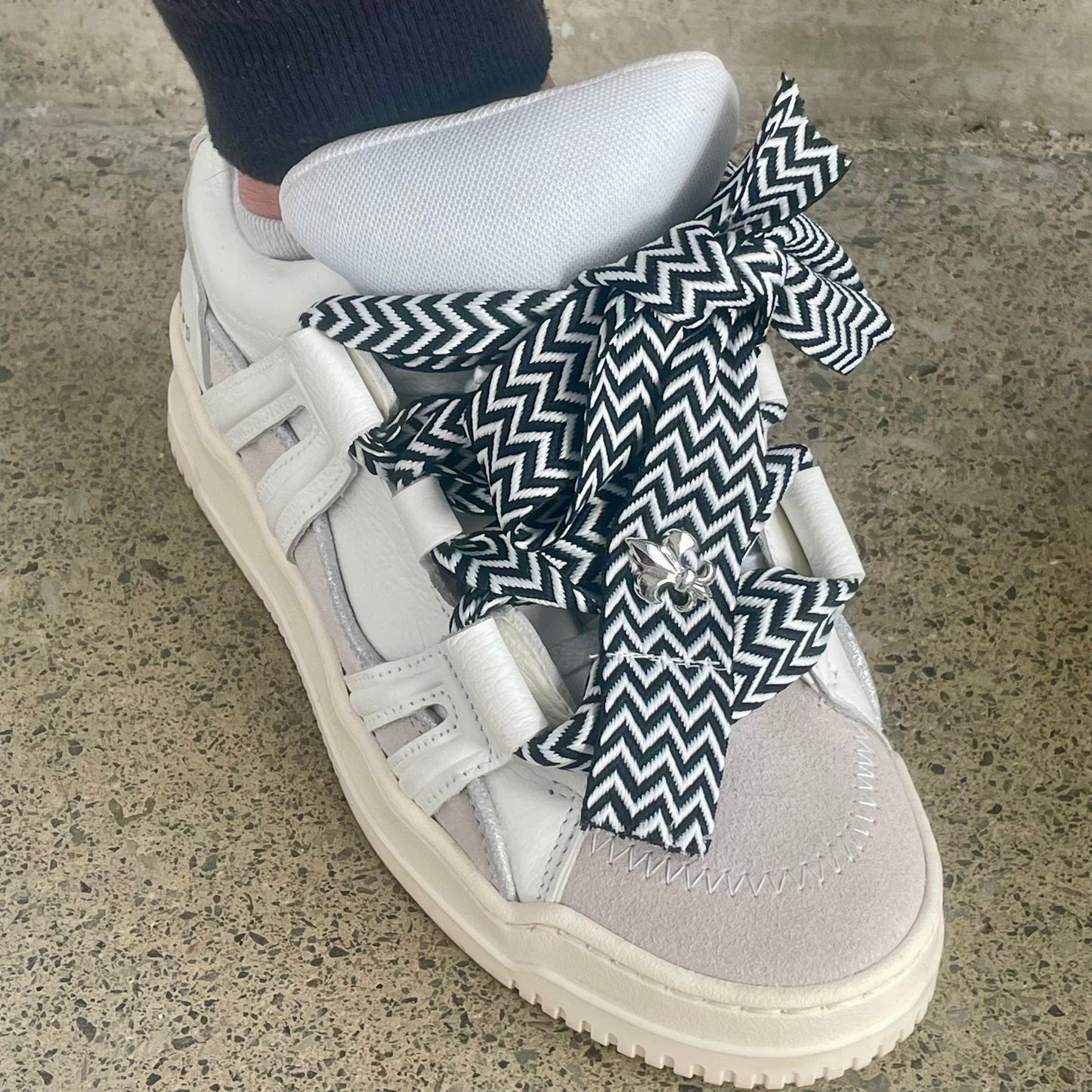 Lacets de chaussures BRESILIENS pour baskets TYPE Lanvin ( 3 CM DE LARGE ) | Shoeslaces - Shoeslaces-fr
