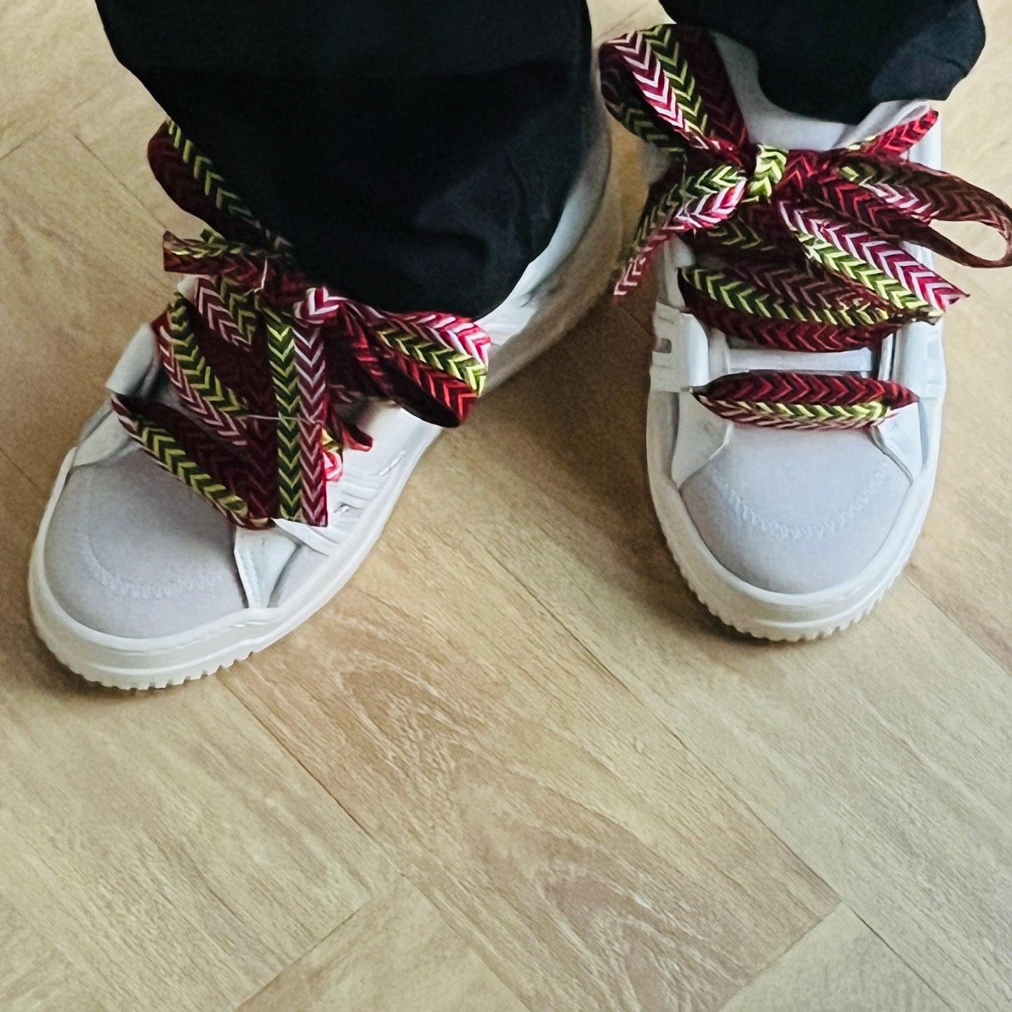Lacets de chaussures BRESILIENS pour baskets TYPE Lanvin ( 3 CM DE LARGE ) | Shoeslaces - Shoeslaces-fr