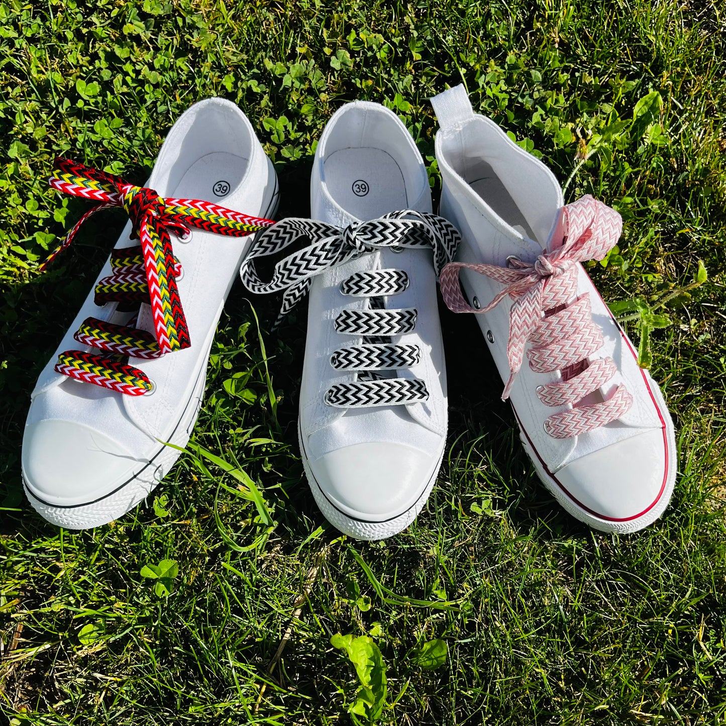 Lacets de chaussures BRESILIENS (1,5 cm de large) | Shoeslaces - Shoeslaces-fr