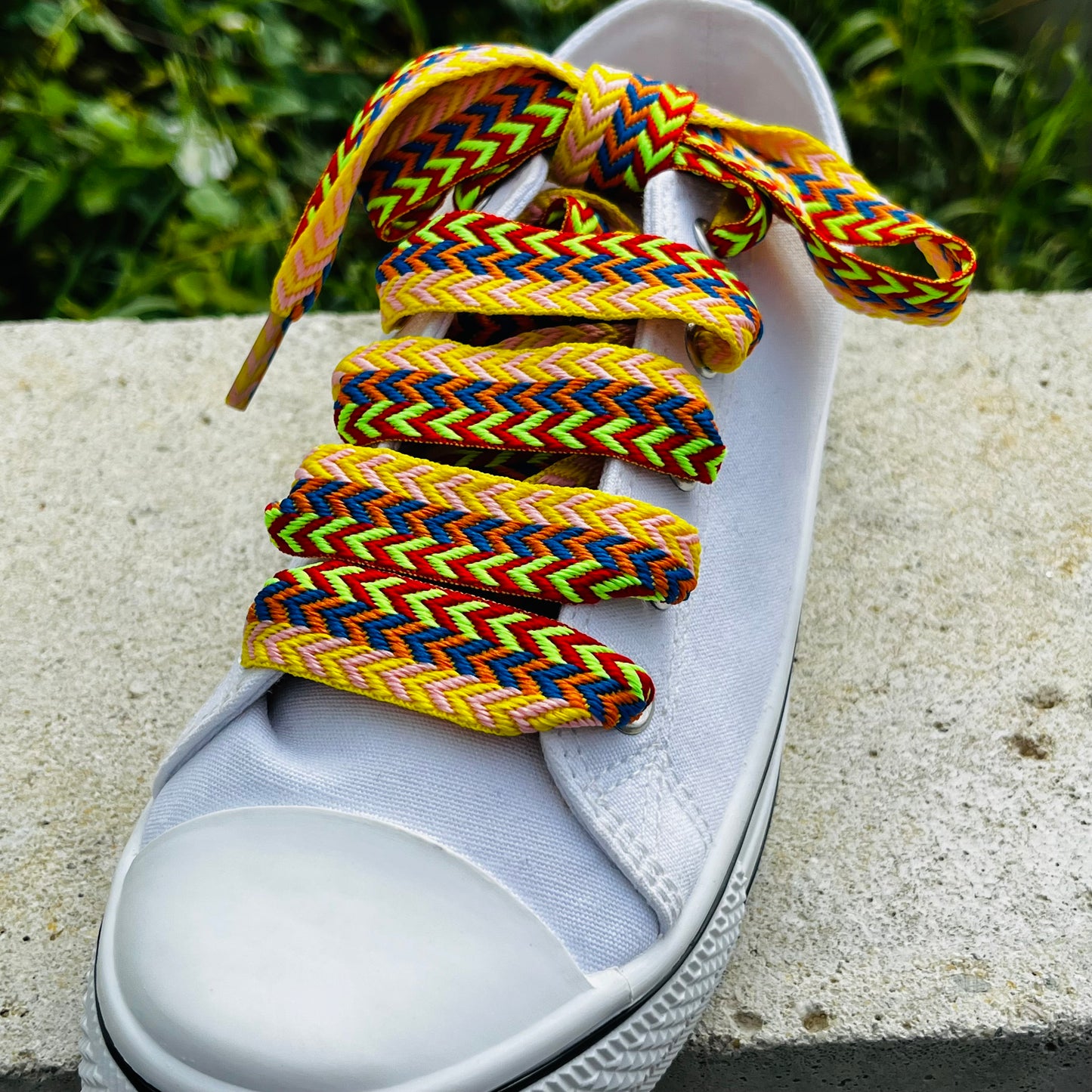 Lacets de chaussures BRESILIENS (1,5 cm de large) | Shoeslaces - Shoeslaces-fr