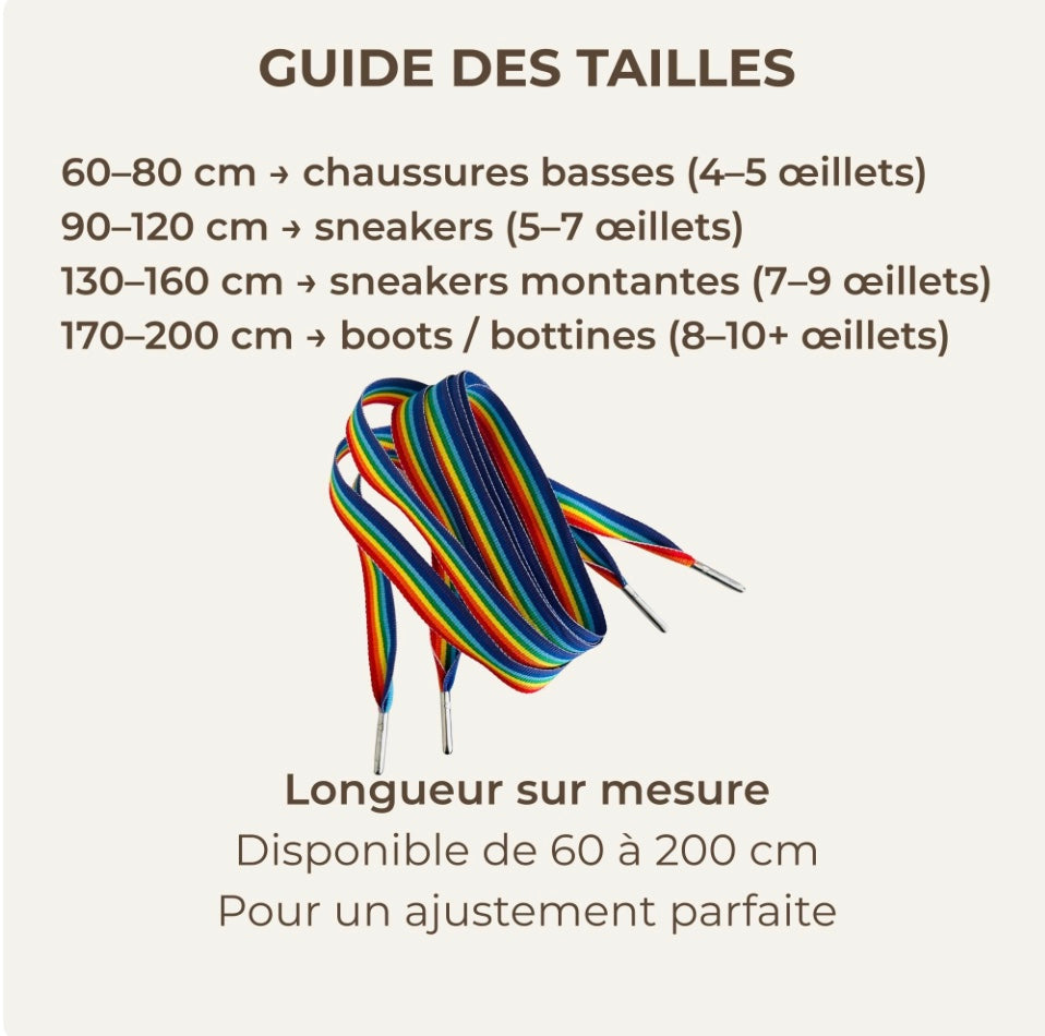 🌈 Lacets LGBTQIA+ arc-en-ciel - Fiers & stylés | Shoeslaces
