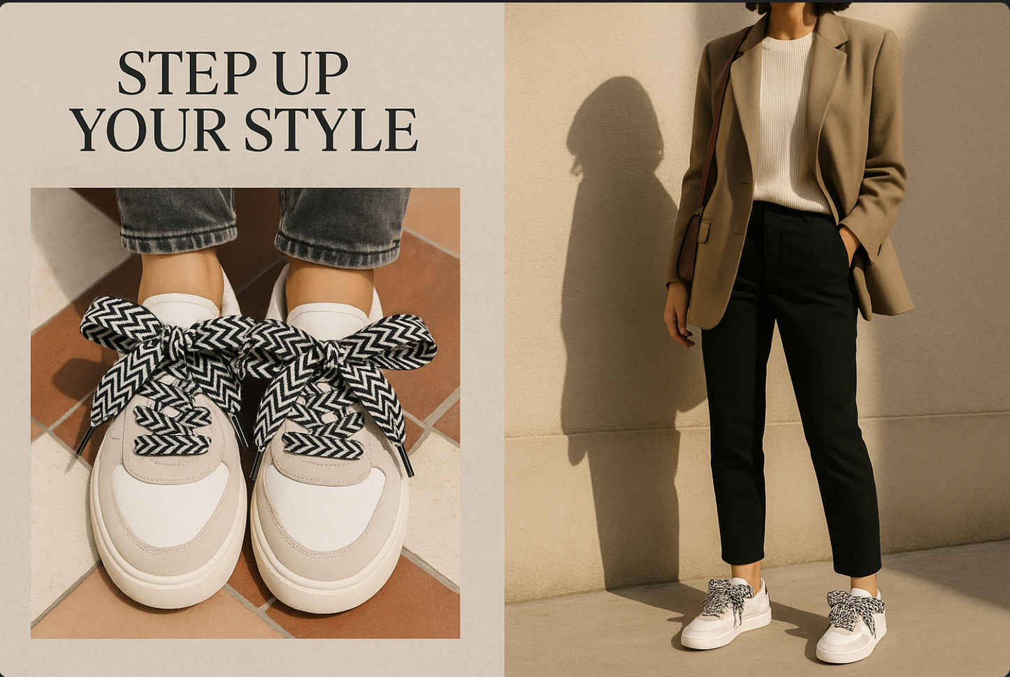 🌈 Lacets brésiliens larges - Style Curb coloré | Shoeslaces