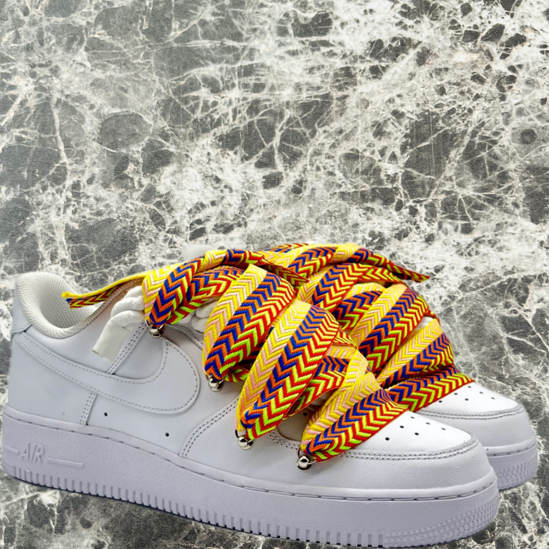 Lacets de chaussures BRESILIENS pour baskets TYPE Lanvin ( 3 CM DE LARGE ) | Shoeslaces - Shoeslaces-fr