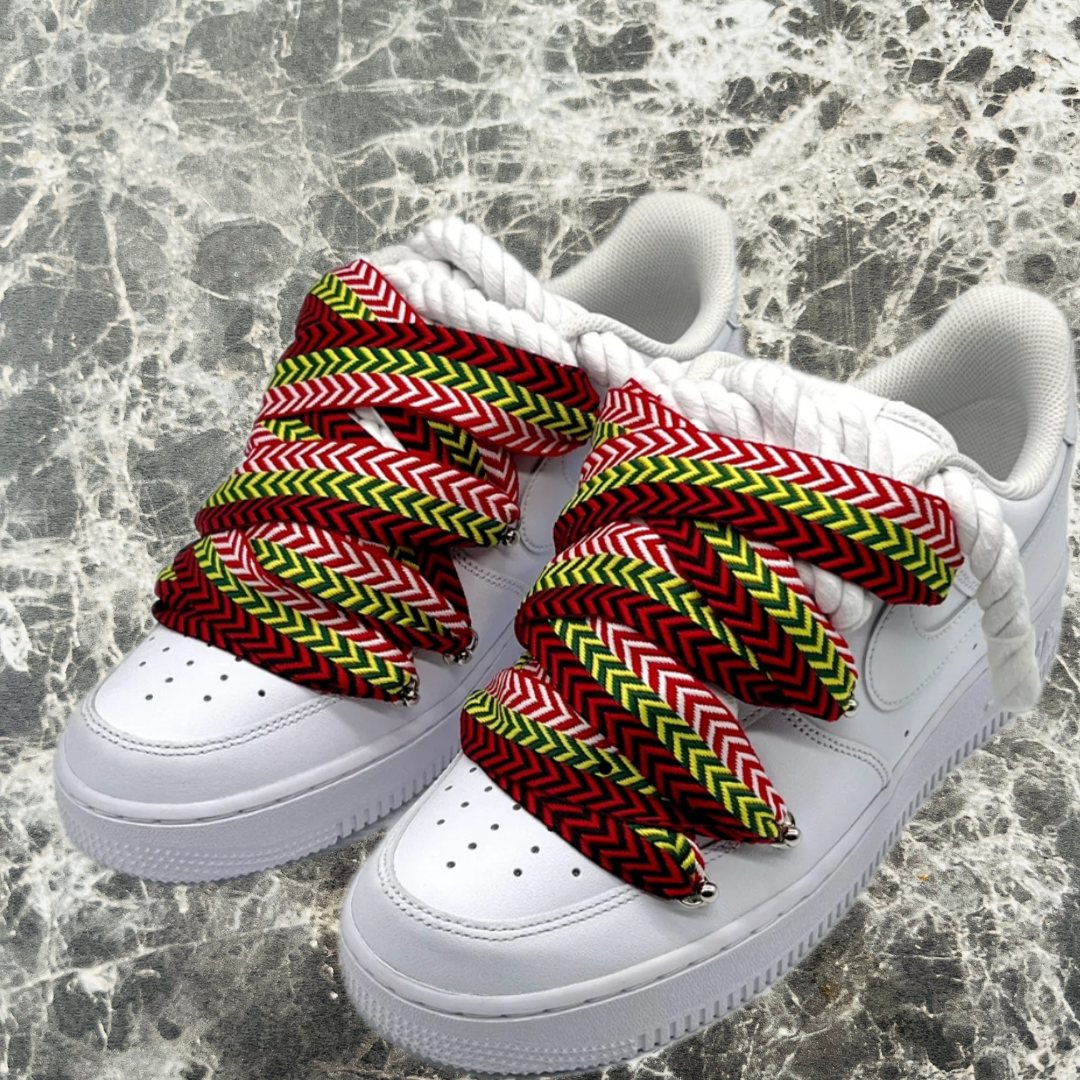 Lacets de chaussures BRESILIENS pour baskets TYPE Lanvin ( 3 CM DE LARGE ) | Shoeslaces - Shoeslaces-fr