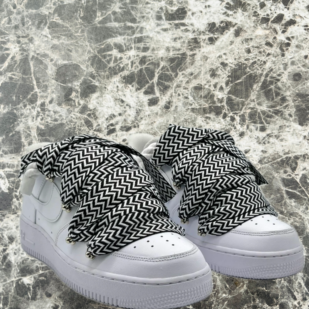 Lacets de chaussures BRESILIENS pour baskets TYPE Lanvin ( 3 CM DE LARGE ) | Shoeslaces - Shoeslaces-fr