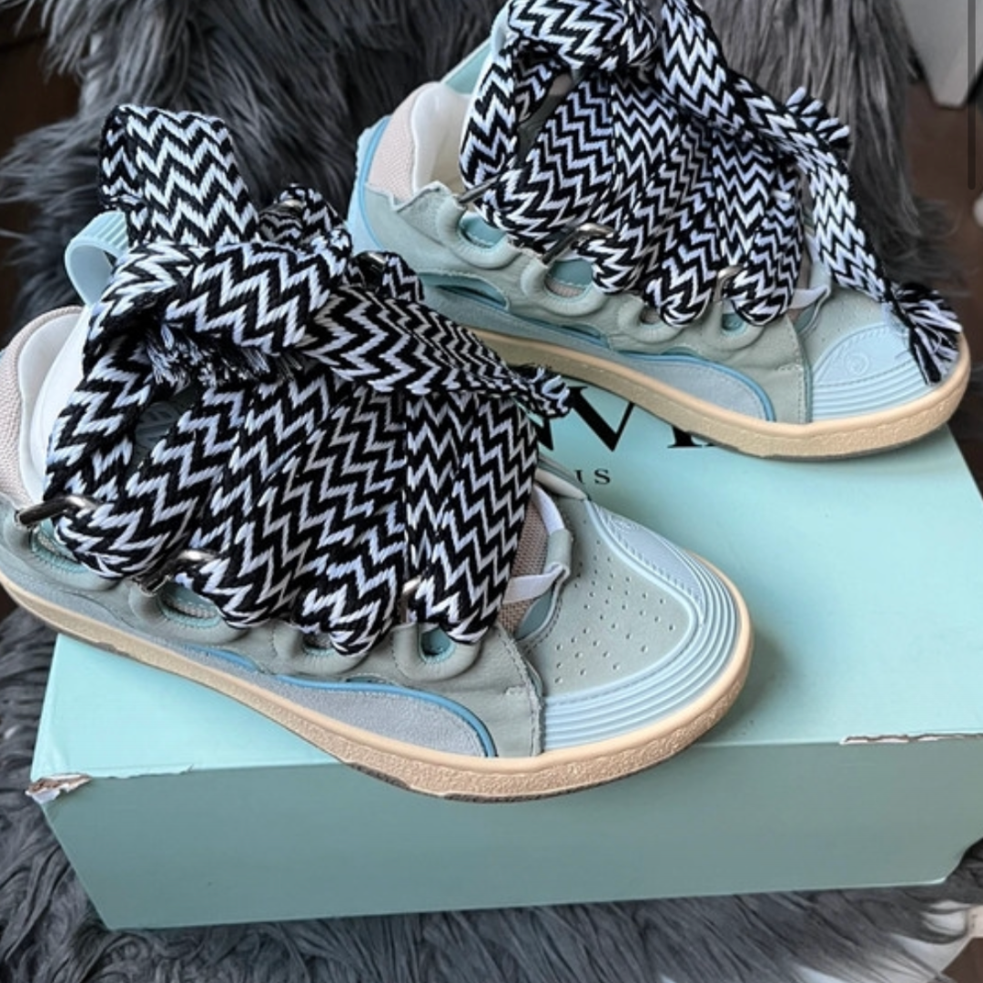 Lacets de chaussures BRESILIENS pour baskets TYPE Lanvin ( 3 CM DE LARGE ) | Shoeslaces - Shoeslaces-fr