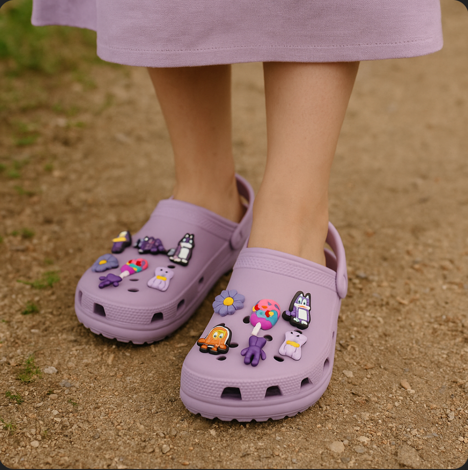 💜 Pins Kawaii Purple Vibes pour sabots | Shoeslaces