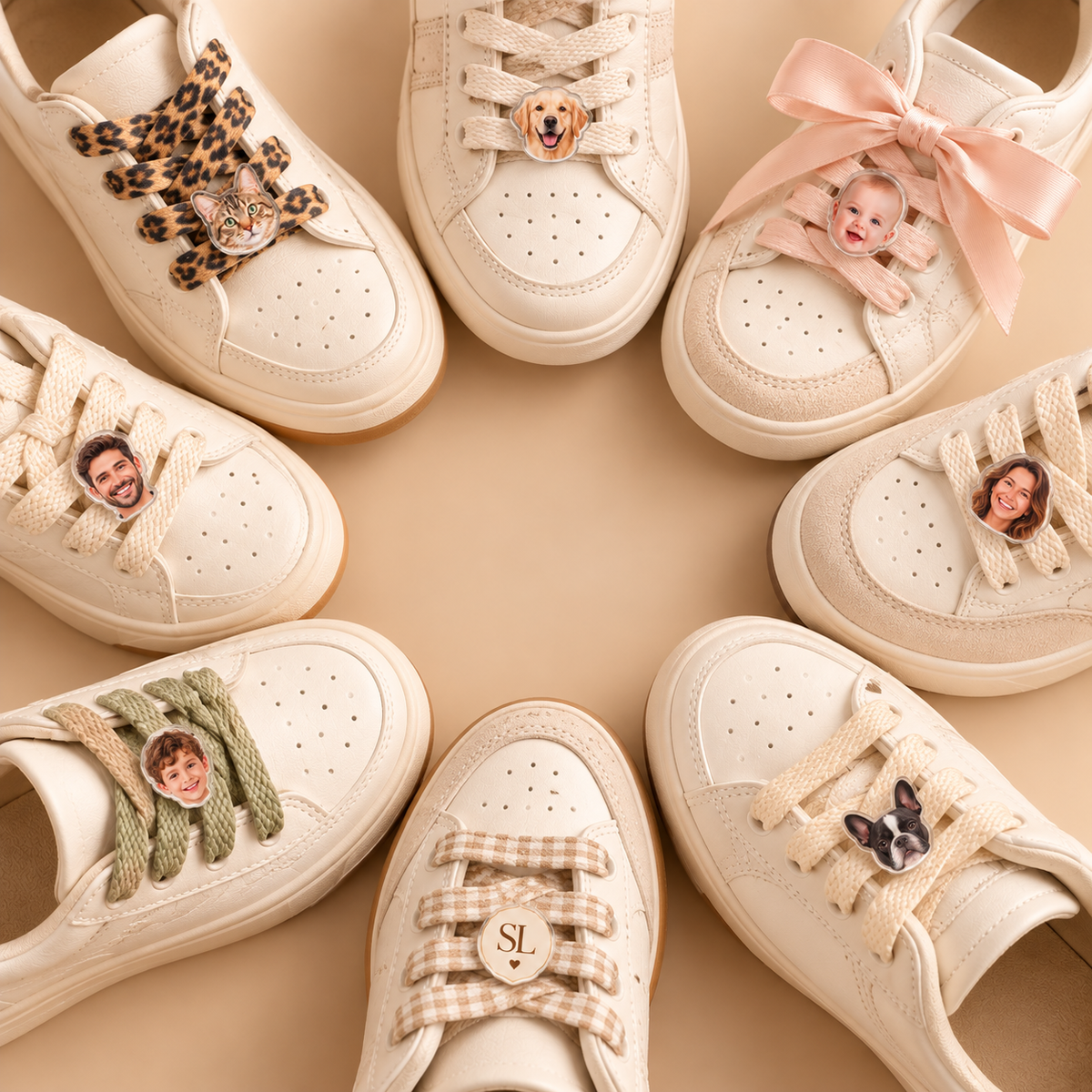 Pin portrait personnalisé pour lacets I Shoeslaces