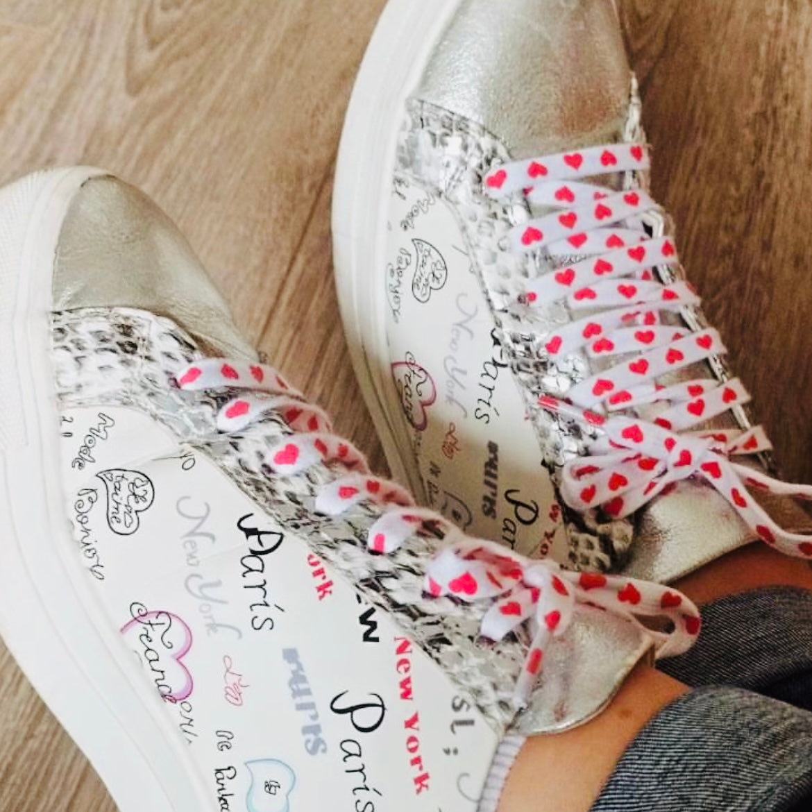 Lacets de chaussures COEURS - FLEURS | Shoeslaces - Shoeslaces-fr