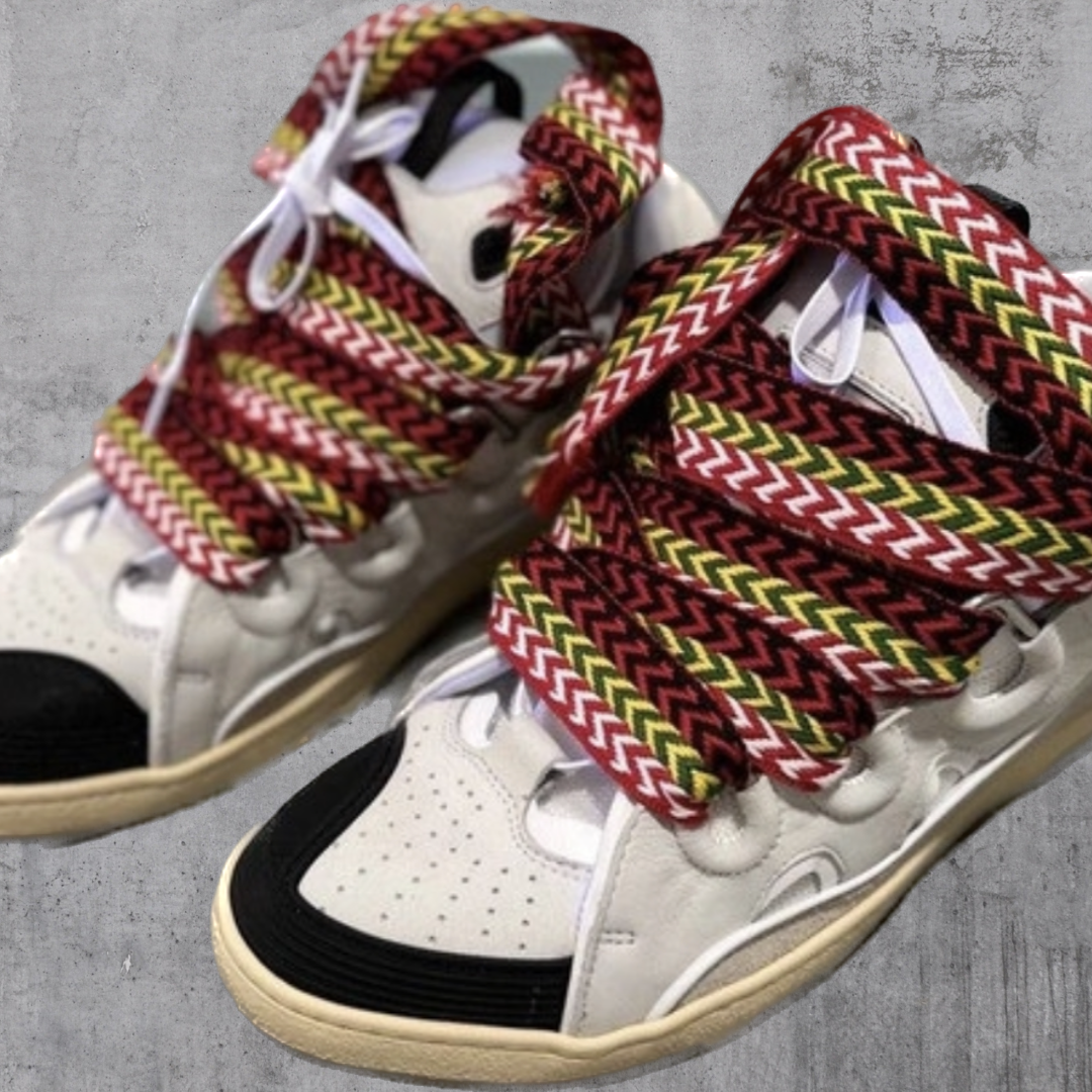 Lacets de chaussures BRESILIENS pour baskets TYPE Lanvin ( 3 CM DE LARGE ) | Shoeslaces - Shoeslaces-fr