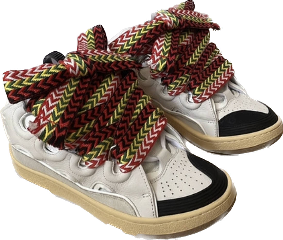 Lacets de chaussures BRESILIENS pour baskets TYPE Lanvin ( 3 CM DE LARGE ) | Shoeslaces - Shoeslaces-fr