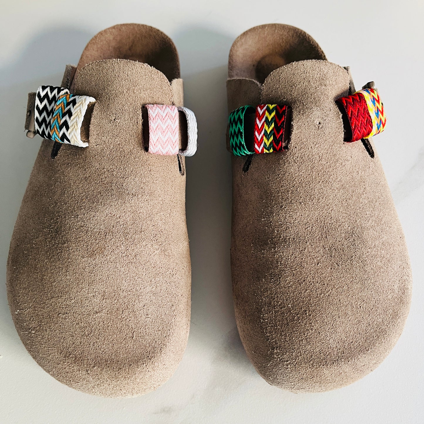 Bagues décoratives pour sandales – Tissage brésilien & motif léopard | Shoeslaces