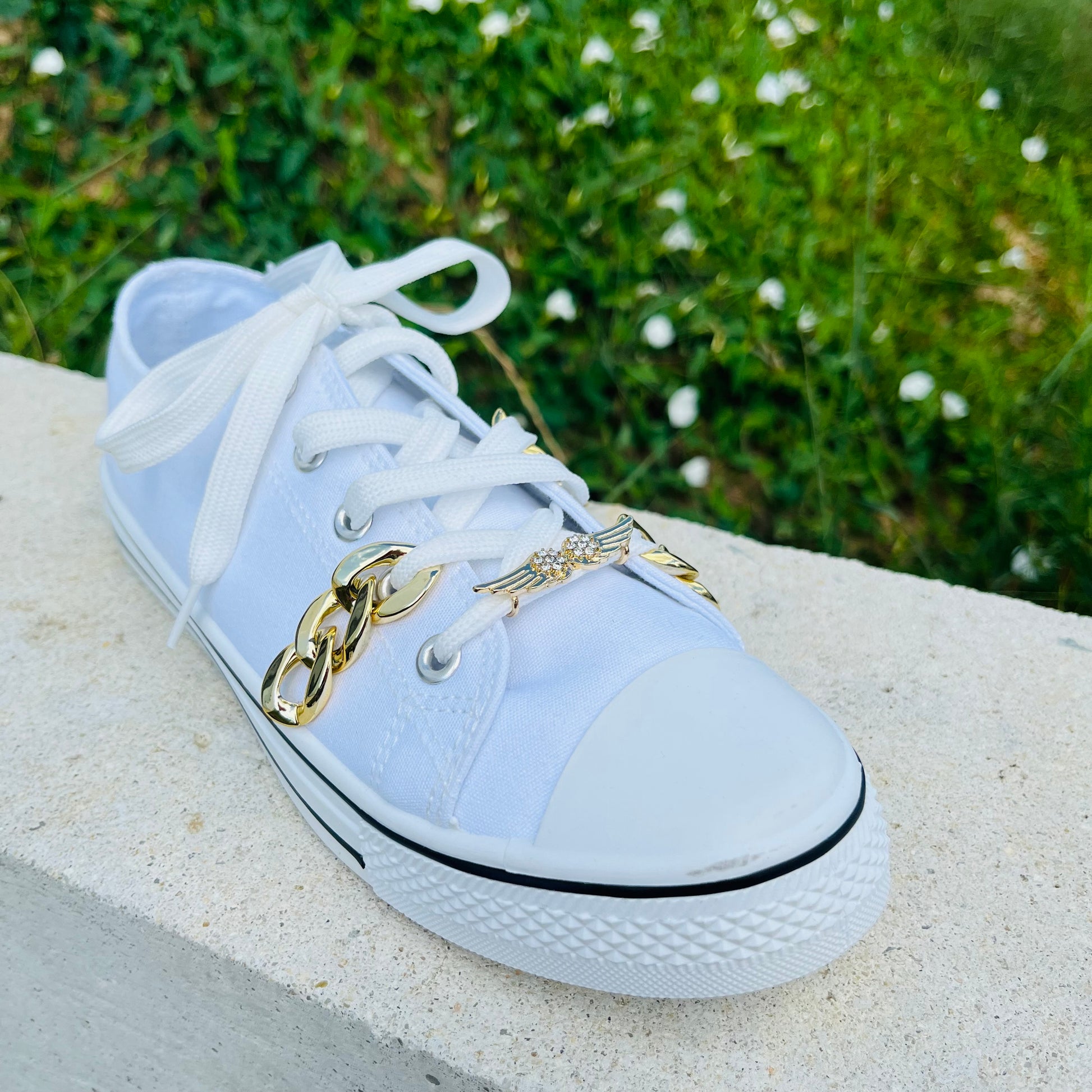 Bijoux -  Barrettes "AILES D'ANGE" pour customiser vos chaussures  | Shoeslaces - Shoeslaces-fr