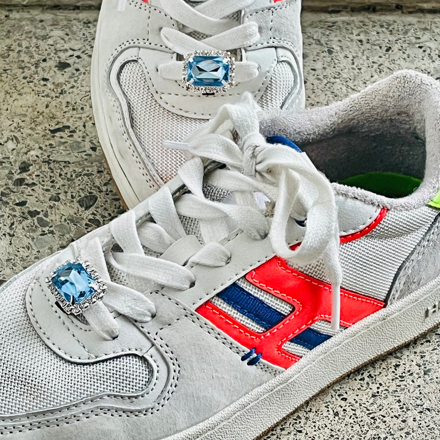 Bijoux - Charms de chaussures "STRASS RECTANGLES"  |  Shoeslaces - Shoeslaces-fr