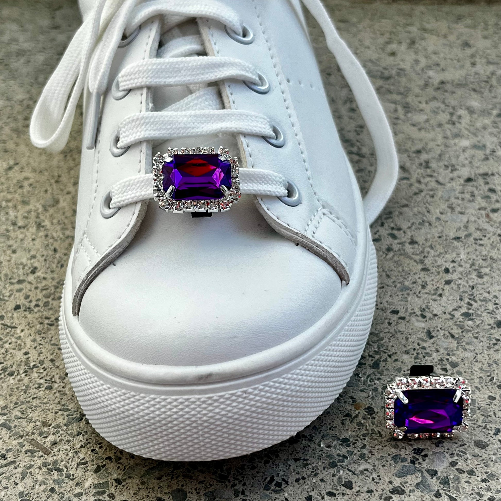 Bijoux - Charms de chaussures "STRASS RECTANGLES"  |  Shoeslaces - Shoeslaces-fr