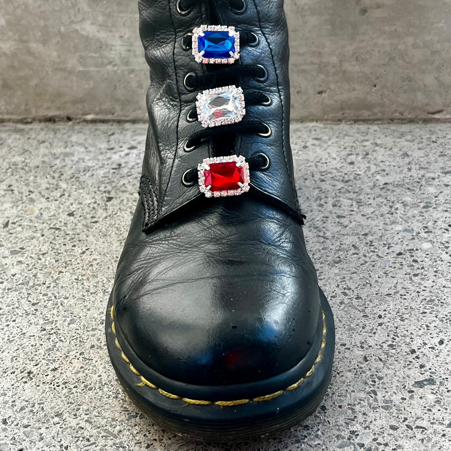 Bijoux - Charms de chaussures "STRASS RECTANGLES"  |  Shoeslaces - Shoeslaces-fr
