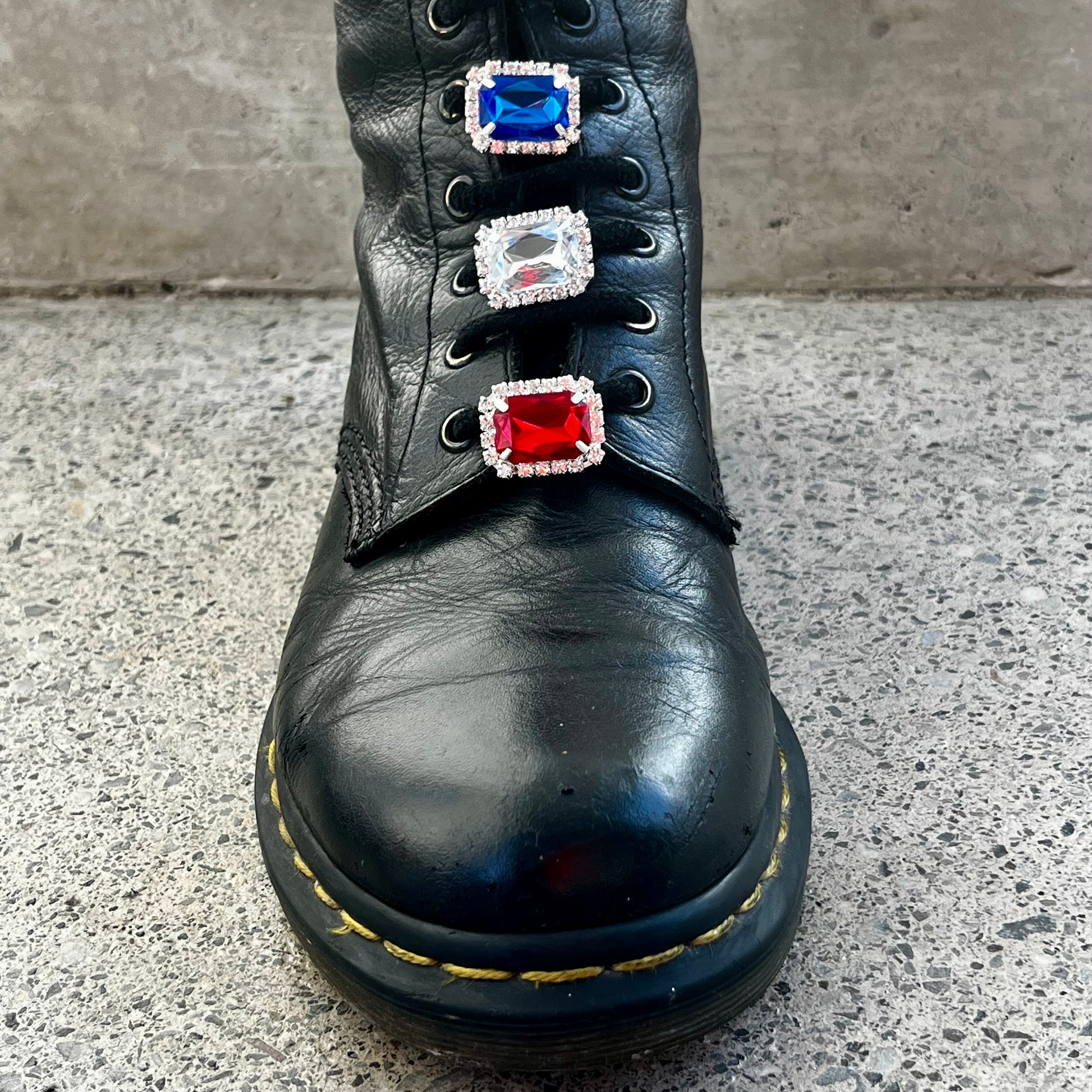 Bijoux - Charms de chaussures "STRASS RECTANGLES"  |  Shoeslaces - Shoeslaces-fr