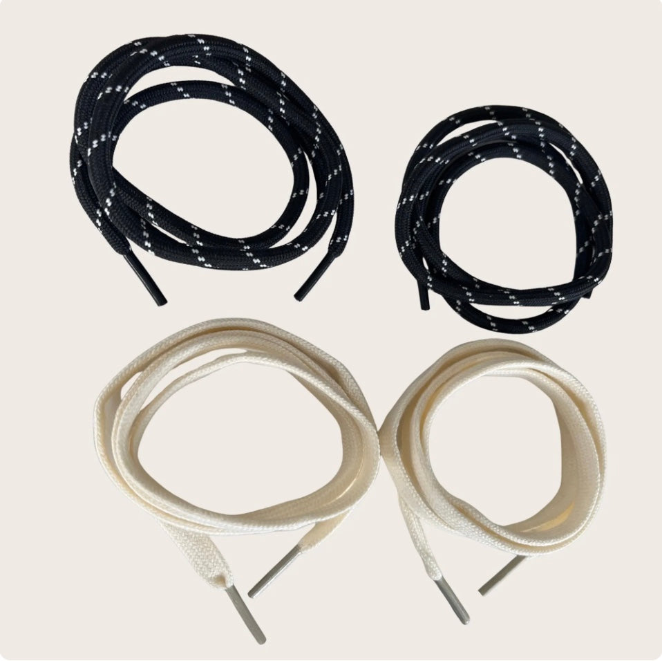 🎗️Double lacets – mini lacets duo (2 couleurs) - Le détail qui change tout | Shoeslaces
