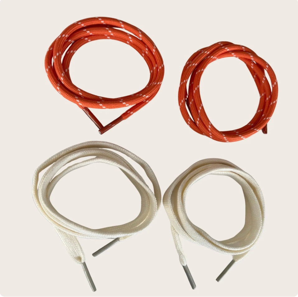 🎗️Double lacets – mini lacets duo (2 couleurs) - Le détail qui change tout | Shoeslaces