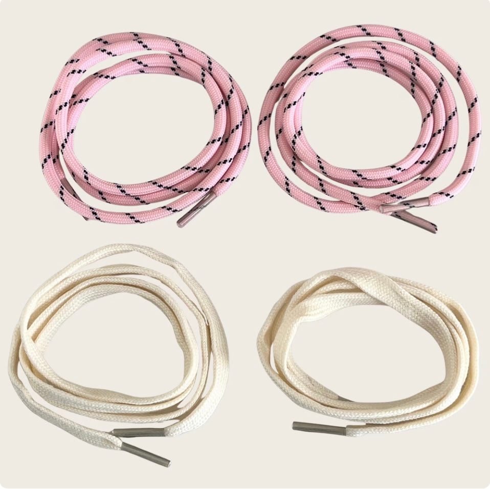 🎗️Double lacets – mini lacets duo (2 couleurs) - Le détail qui change tout | Shoeslaces