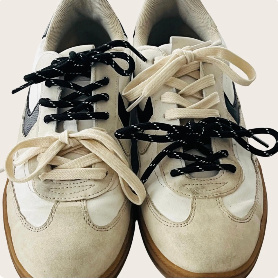 🎗️Double lacets – mini lacets duo (2 couleurs) - Le détail qui change tout | Shoeslaces