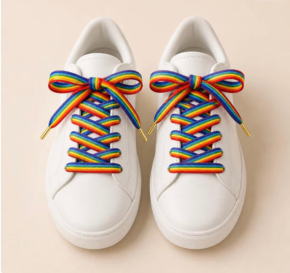 🌈 Lacets LGBTQIA+ arc-en-ciel - Fiers & stylés | Shoeslaces