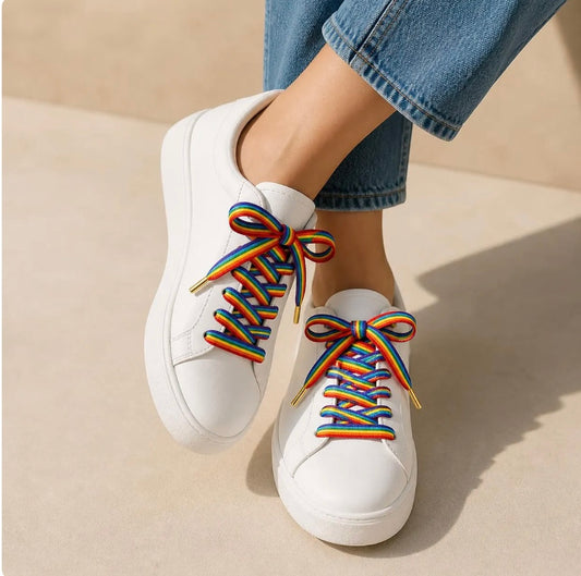 🌈 Lacets LGBTQIA+ arc-en-ciel - Fiers & stylés | Shoeslaces
