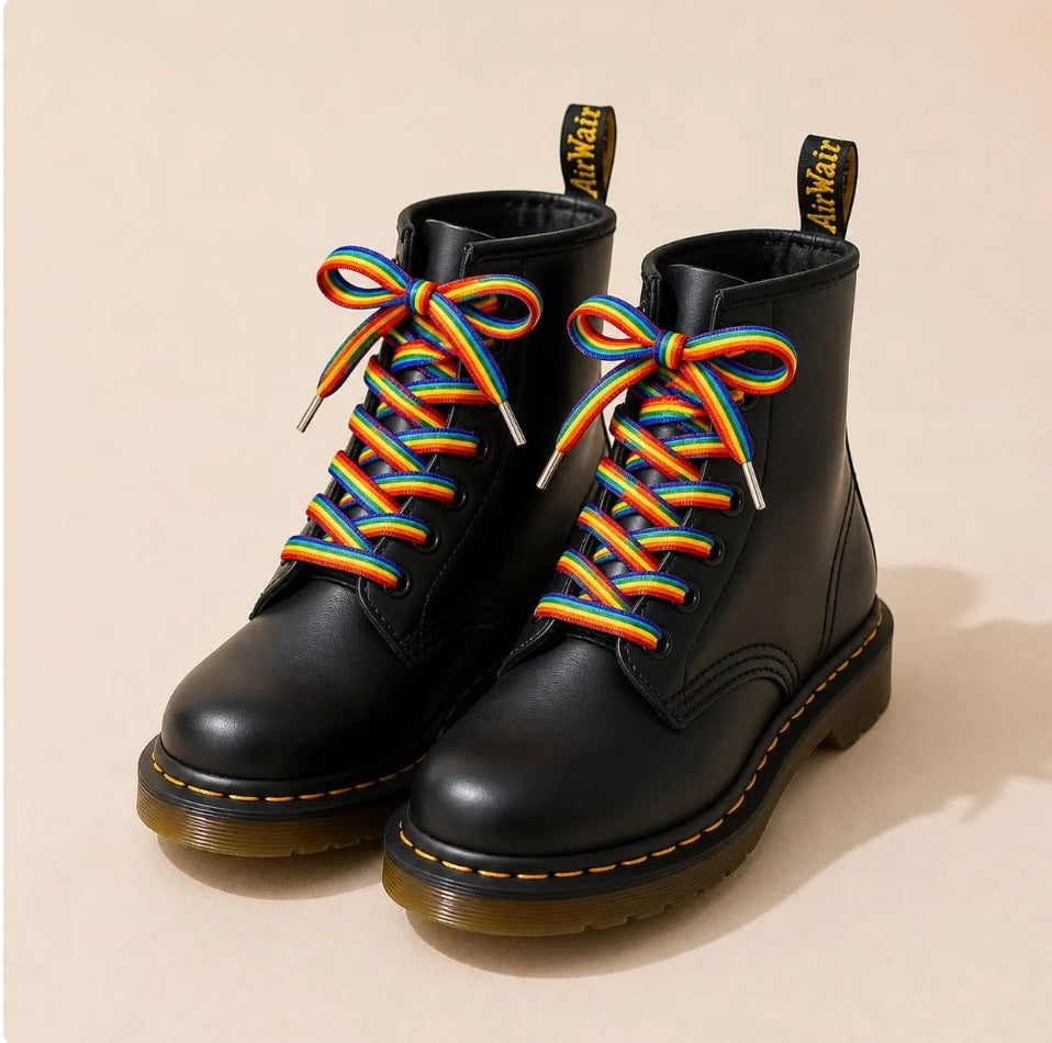 🌈 Lacets LGBTQIA+ arc-en-ciel - Fiers & stylés | Shoeslaces
