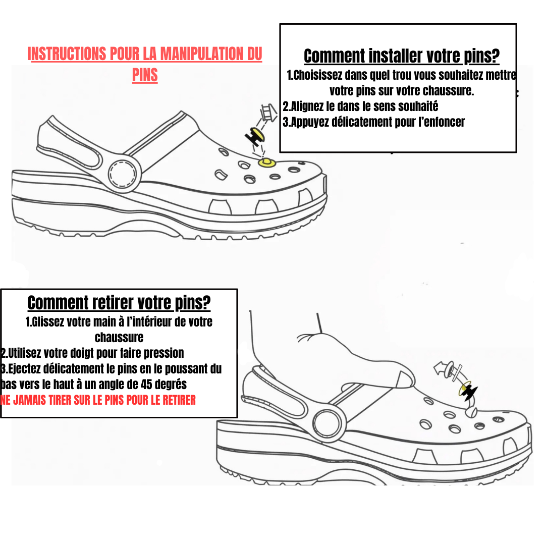 Pins  Personnalisés avec Votre Portrait pour sabots type Crocs  | Shoeslaces - Shoeslaces-fr
