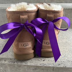 Rubans noeuds pour Ugg violet- Personnalisez Vos Chaussures avec Style | Shoeslaces