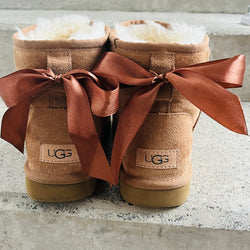 Rubans noeuds pour Ugg marron chocolat- Personnalisez Vos Chaussures avec Style | Shoeslaces