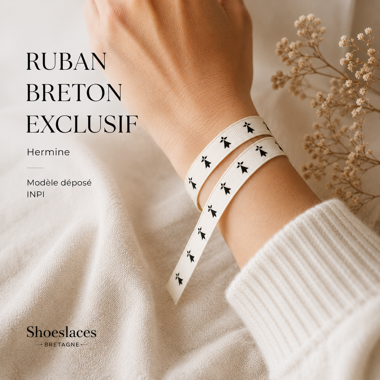 🎗️ Ruban drapeau breton - À coudre Gwenn ha Du | Shoeslaces