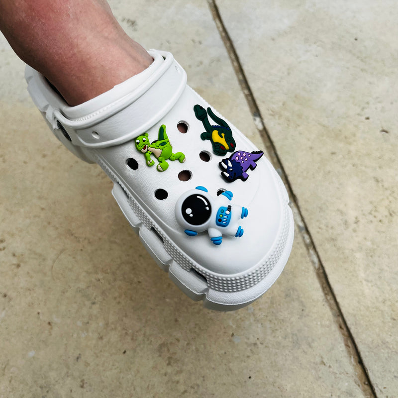 Pins de Crocs "MES DINOSAURES MEME PAS PEUR" - Shoeslaces-fr