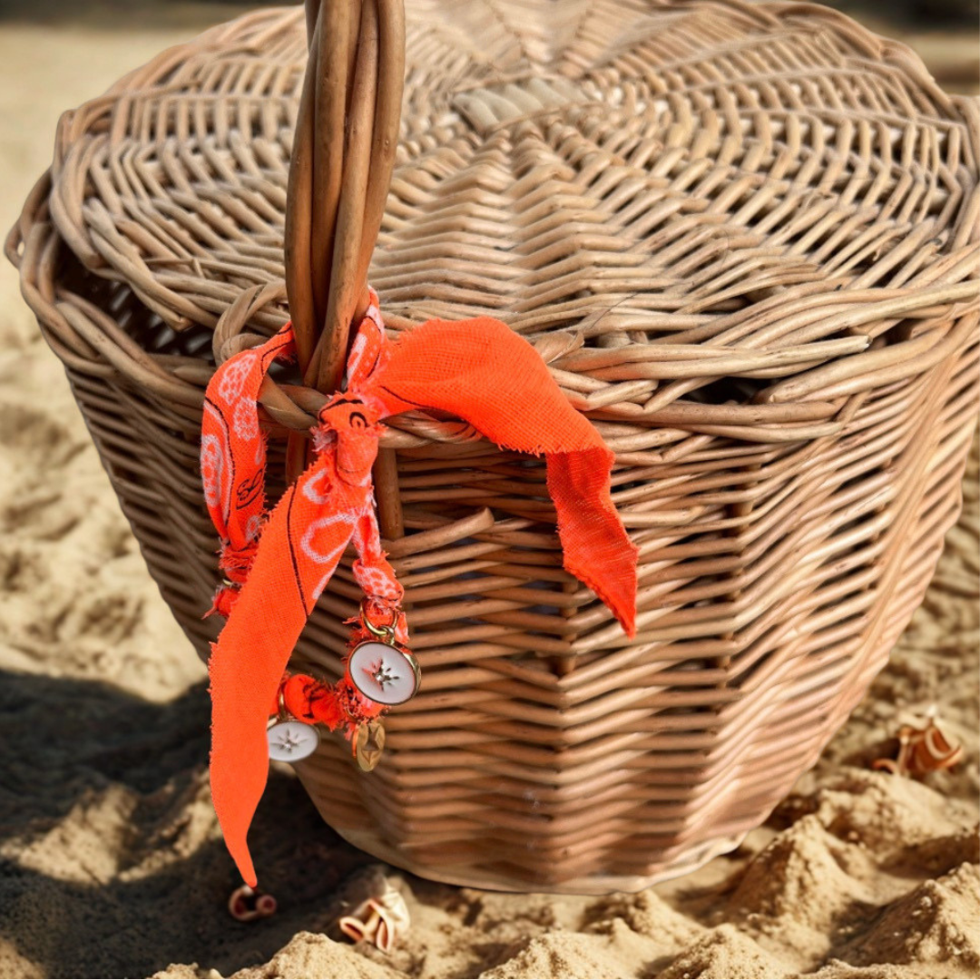 🏖️ Bracelet bandana paisley bohème, collier & chevillère assortis – Bijou coloré fait main femme | Shoeslaces