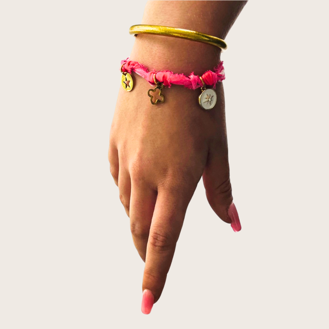 🏖️ Bracelet bandana paisley bohème, collier & chevillère assortis – Bijou coloré fait main femme | Shoeslaces