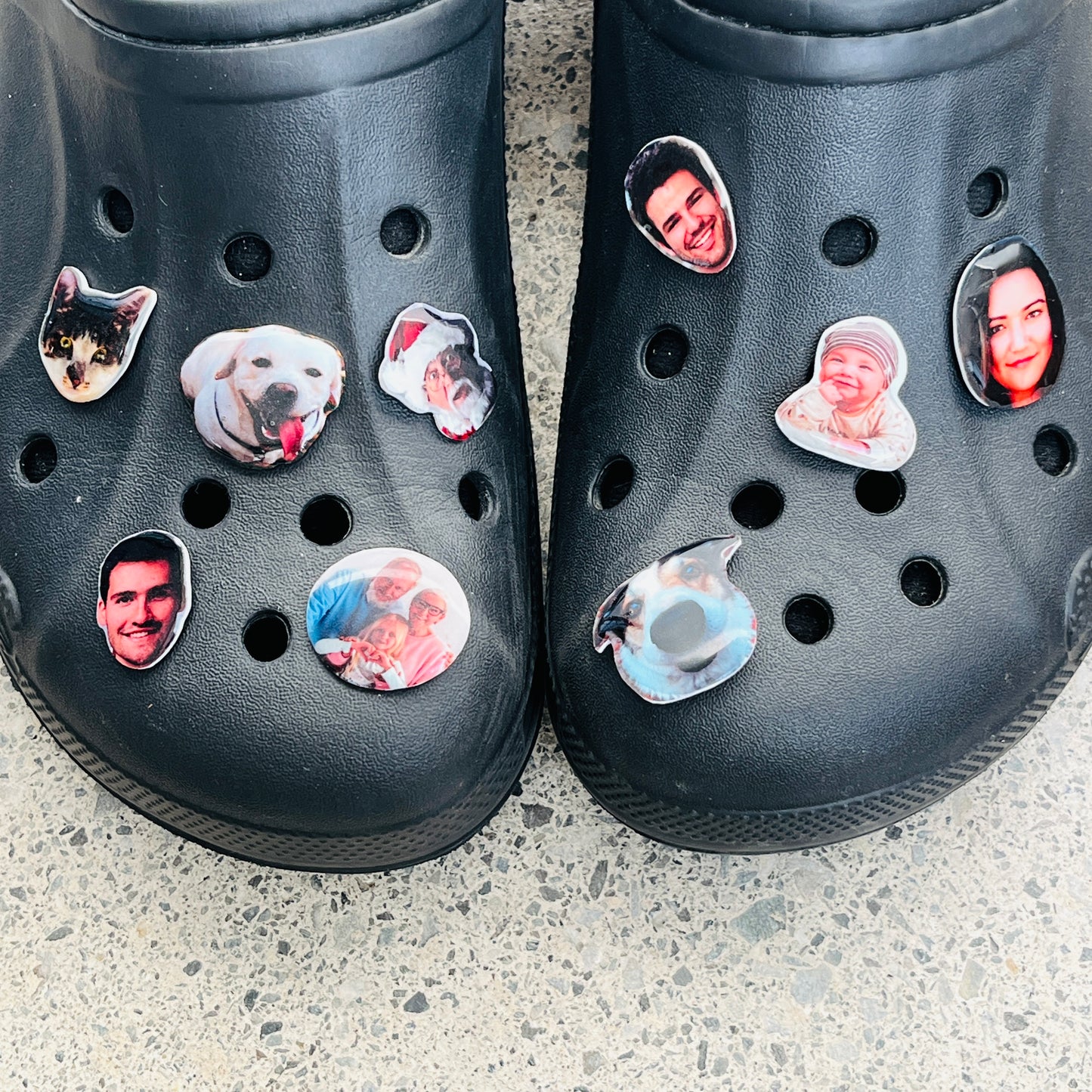 Pins  Personnalisés avec Votre Portrait pour sabots type Crocs  | Shoeslaces - Shoeslaces-fr