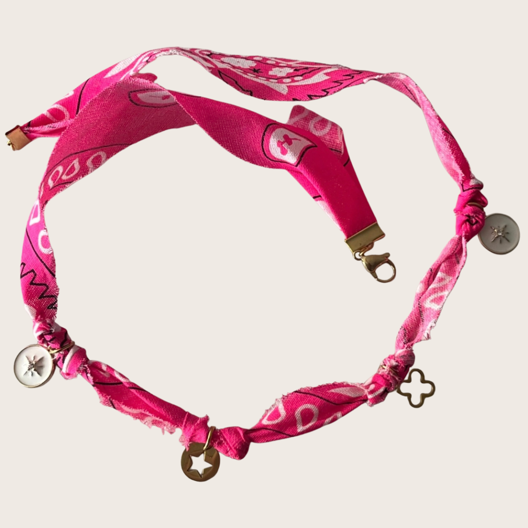 🏖️ Bracelet bandana paisley bohème, collier & chevillère assortis – Bijou coloré fait main femme | Shoeslaces