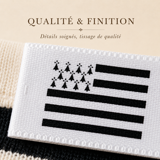 Breton Flag Ribbon - Gwenn ha Du