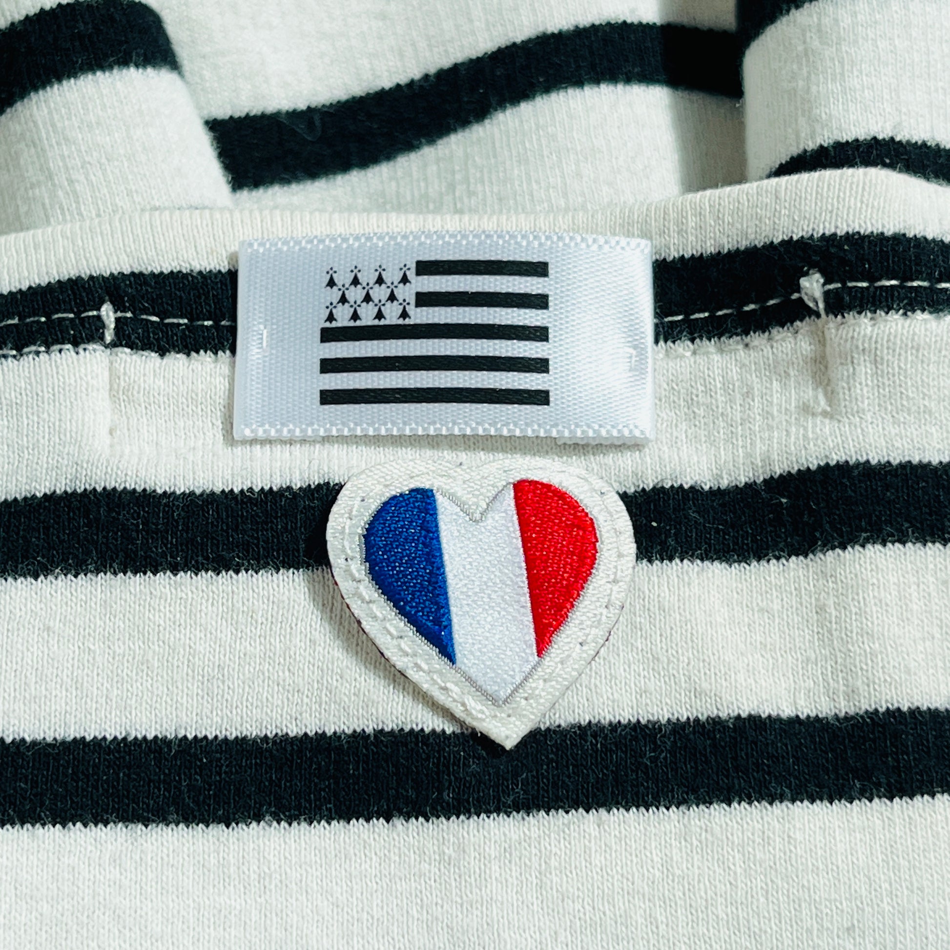 Pack ETIQUETTES  à coudre drapeau breton pour vêtement ou création couture  |  Shoeslaces - Shoeslaces-fr