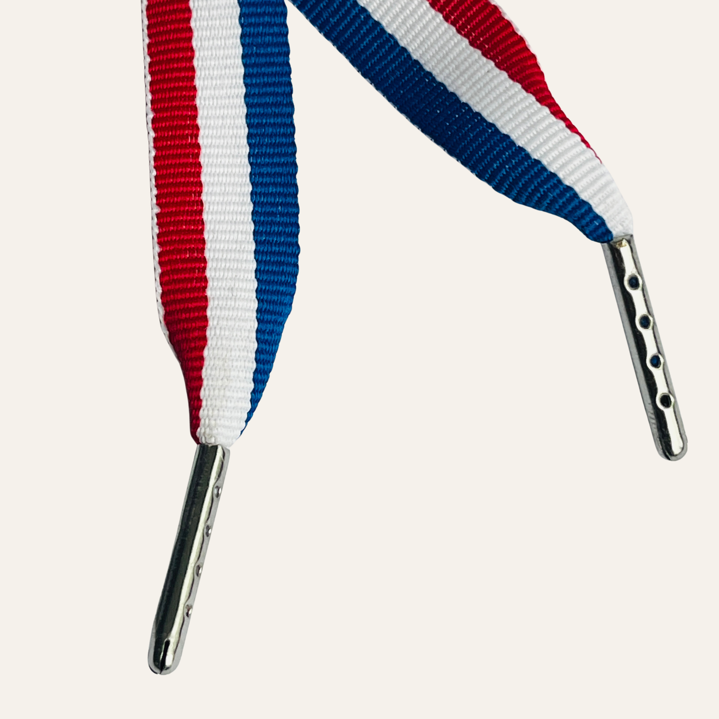 🇫🇷 Lacets tricolores plats - Bleu blanc rouge | Shoeslaces
