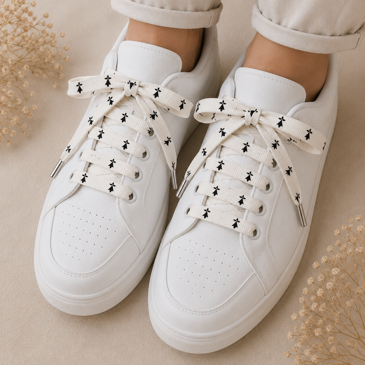 ⚫  Lacets bretons faits main – Hermine, triskel ou drapeau | Shoeslaces