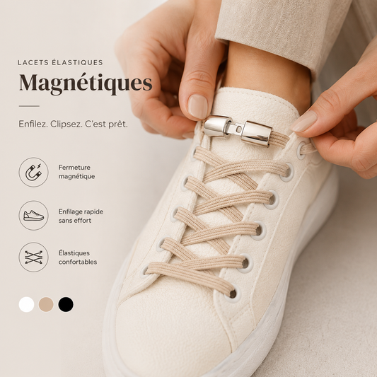 Magnetic Elastic Shoelaces