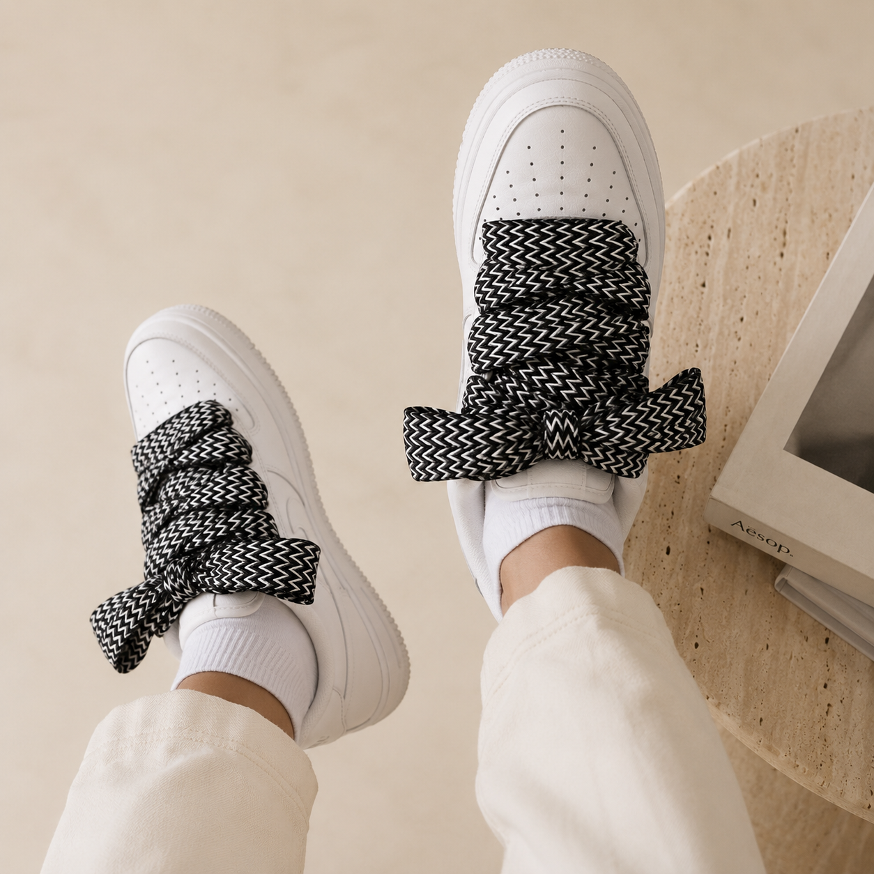 Brazilian laces - pair (width: 3cm - replacement Lanvin laces) - 5 models