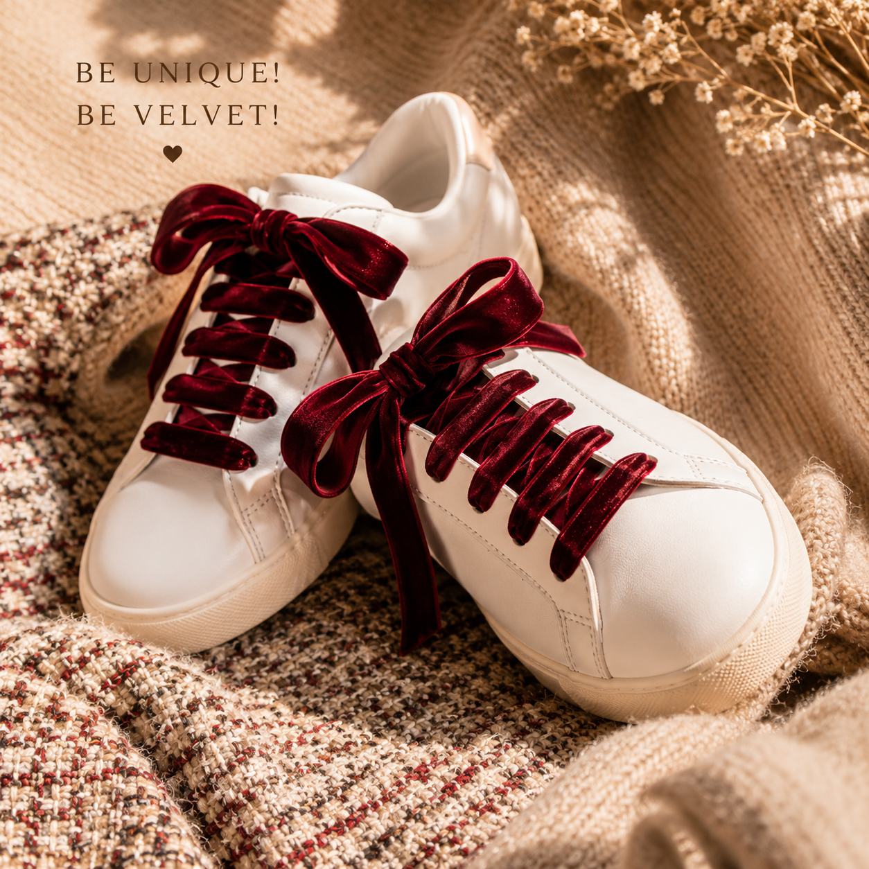 🧶 Lacets velours - Douceur stylée pour tes chaussures | Shoeslaces