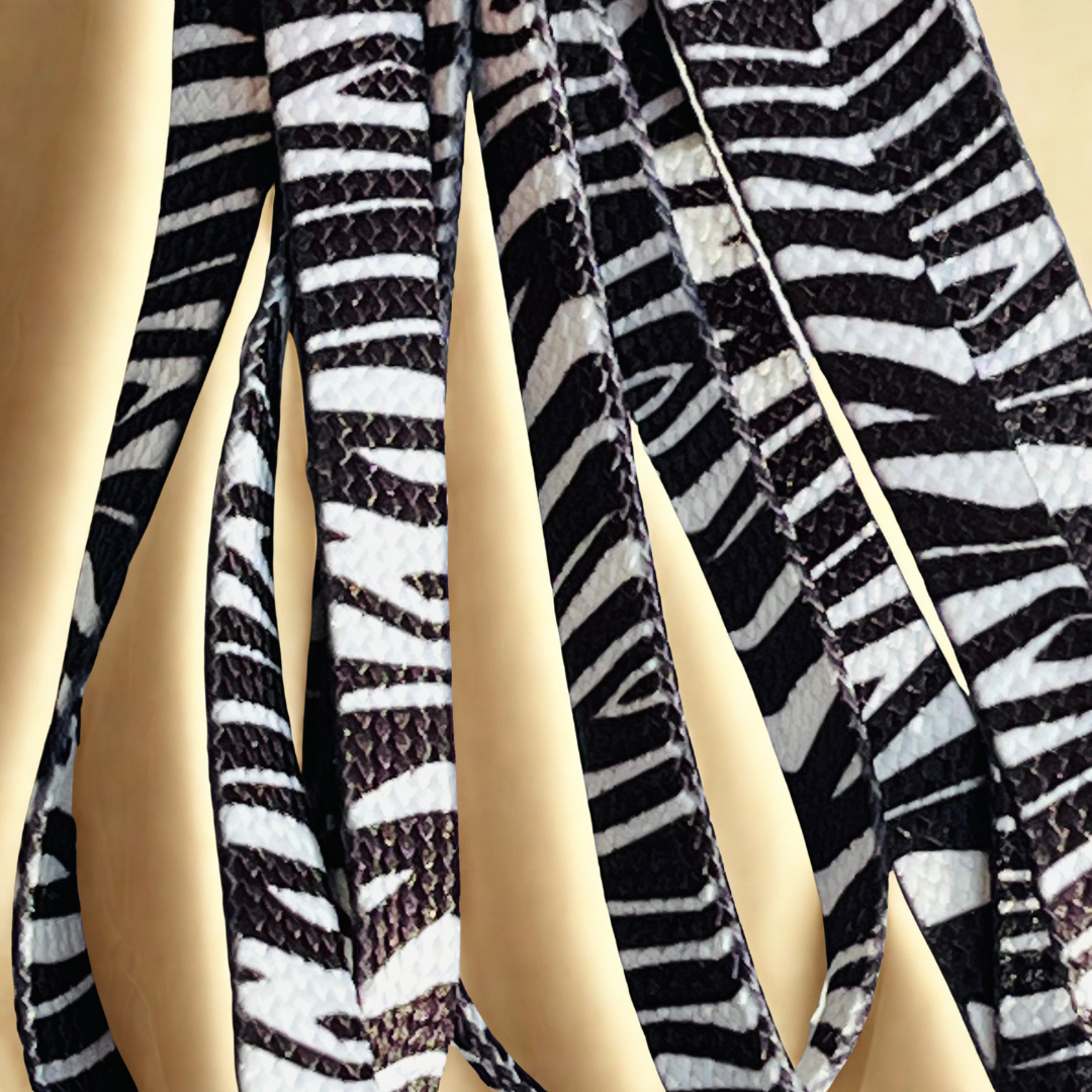 👉 Lacets zèbre pour sneakers – motif zèbre tendance | Shoeslaces