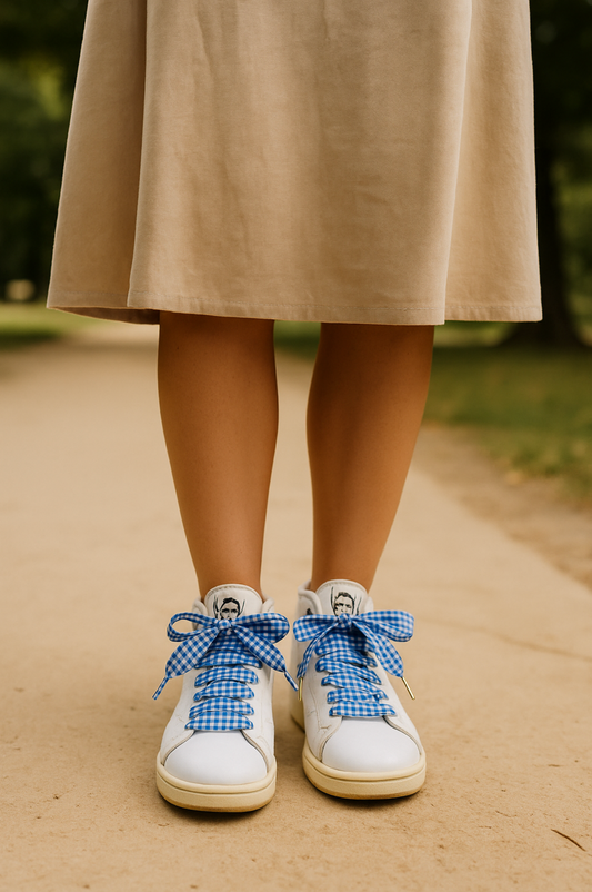 🧵 Lacets Vichy faits main – Rétro & stylés | Shoeslaces