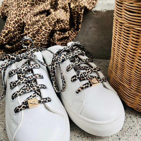 Lacets + bijoux de chaussures LEOPARD