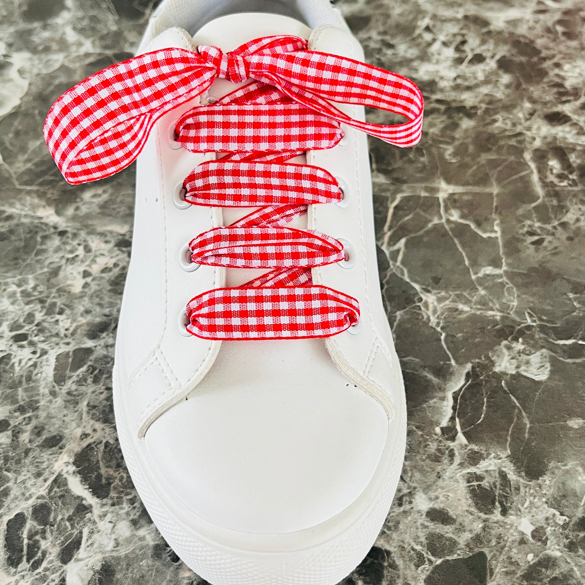 Lacets de chaussures VICHY A CARREAUX  |  Shoeslaces - Shoeslaces-fr