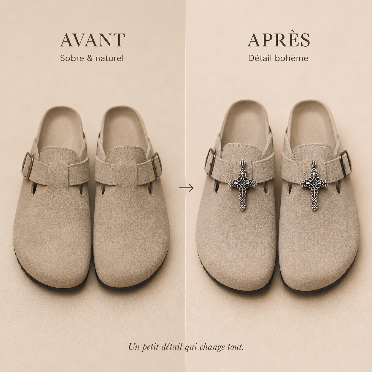 ✝️ Pin croix bijou pour sandales sabots | Shoeslaces